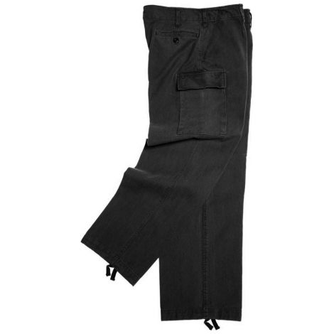 Pantalone moleskin stone washed nero