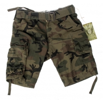 PANTALONCINO STONE WASHED CON CINTURA SOLO XS