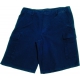 Pantaloncino moleskin stone washed blu