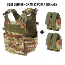 Gilet GUNNER Vegetato + 2 porta granate