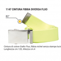 Cintura fibbia diversa fluorescente